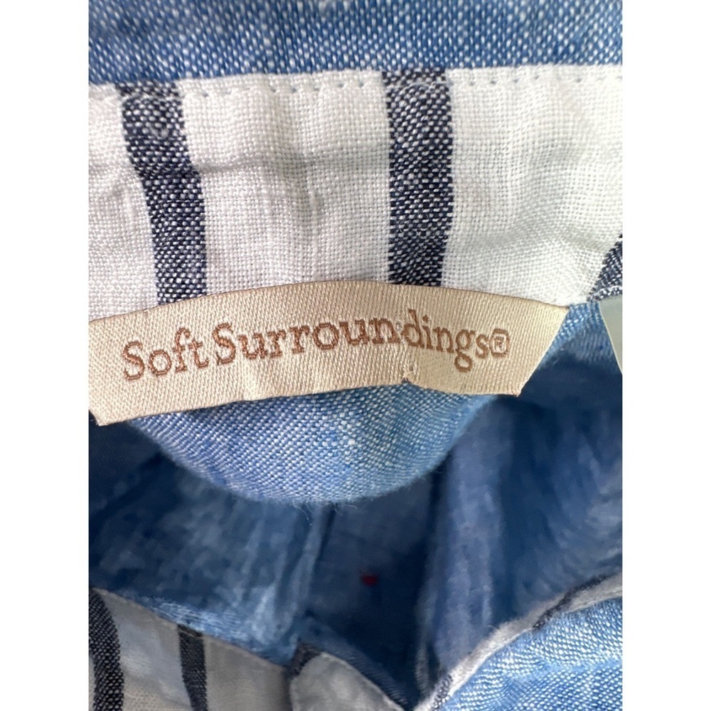 Soft Surroundings Denim Button Down Mini Dress - image 7